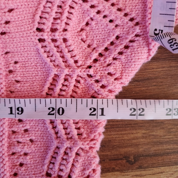 Pink Lily Knit Cardigan Size Large Button Up - Picture 5 of 6